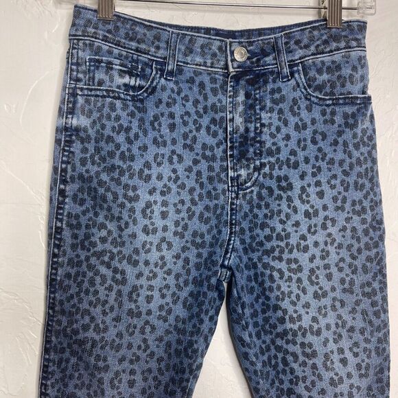 Gap Kids Girls Size 14 Stretch Sky High Jegging Jeans Ankle Cheetah Print - Picture 5 of 11